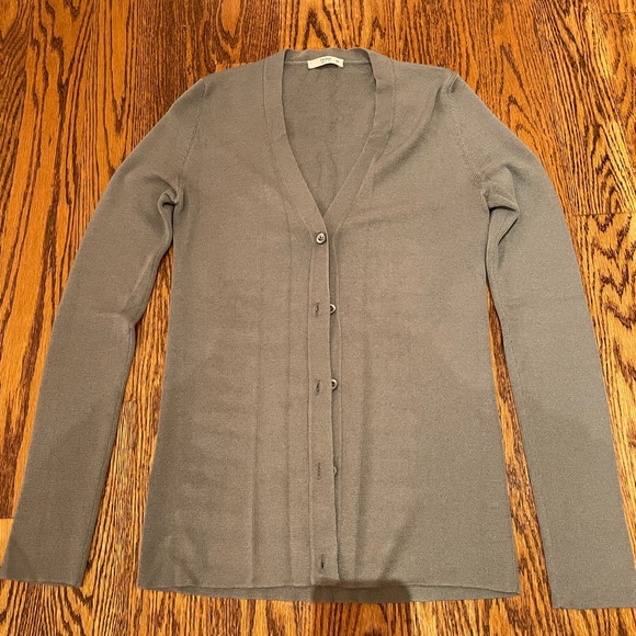 Prada Sweaters - Prada Grey Authentic Silk and Cashmere Cardigan - so soft!